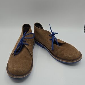 Veldskoen | Chukka Brown Suede Blue Sole Lace Up Desert Boot Size 15